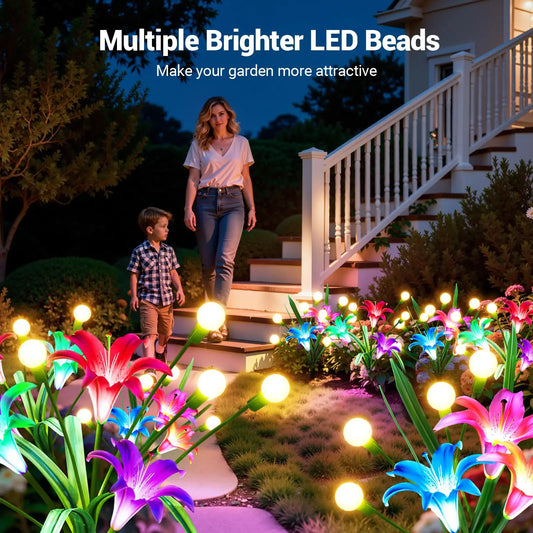 Solar Firefly Swaying Lights w/Colorful LED