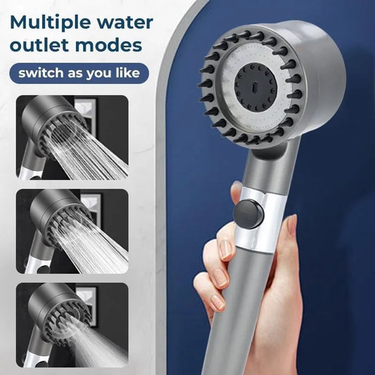 Handheld High Pressure Filtered Shower Head, 3 Spray Modes