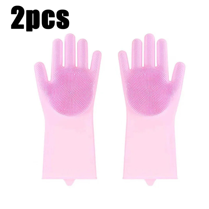 Waterproof, Silicone Scrubber Mitt for Animals, Massage & Deshedding