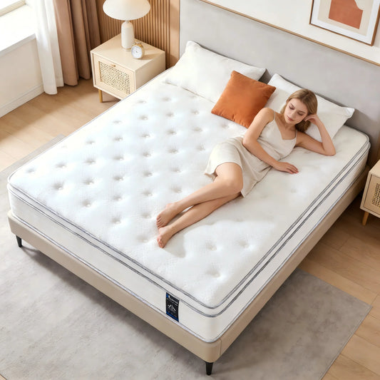10" Full Size Hybrid Mattresses in a Box, Medium Firm