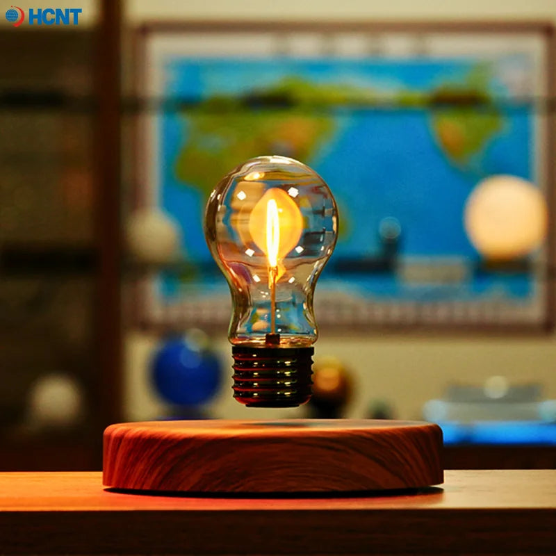 Levitating Magnetic Floating Light, Night Light Automatic Rotating Light