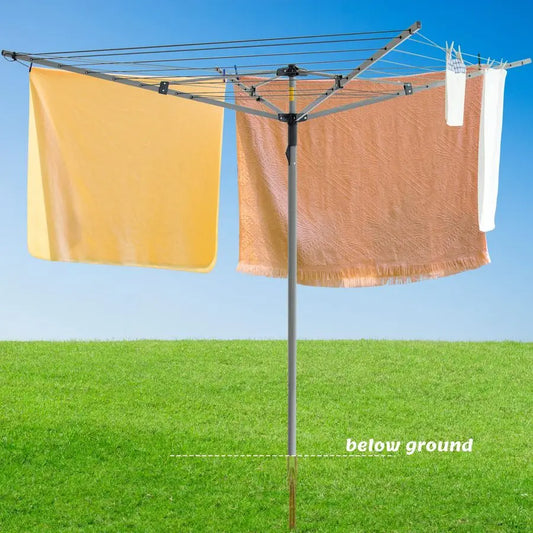 131' Collapsible 4arm Rotary Outdoor Drying Rack