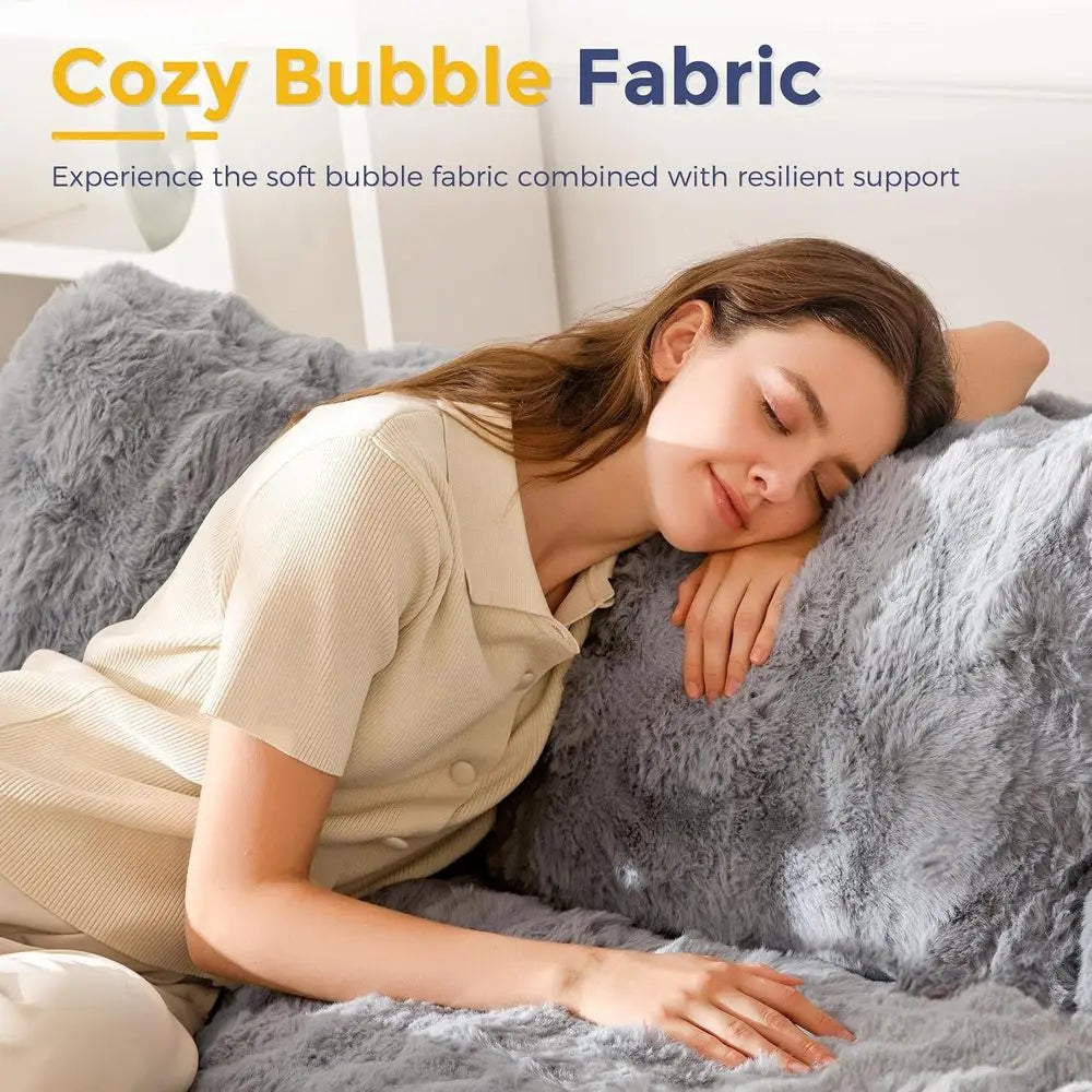 Cozy Grey Stylish Sofa, No Assembly Required,