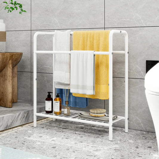 3 Tier Freestanding Towel Rack, Space-Saving