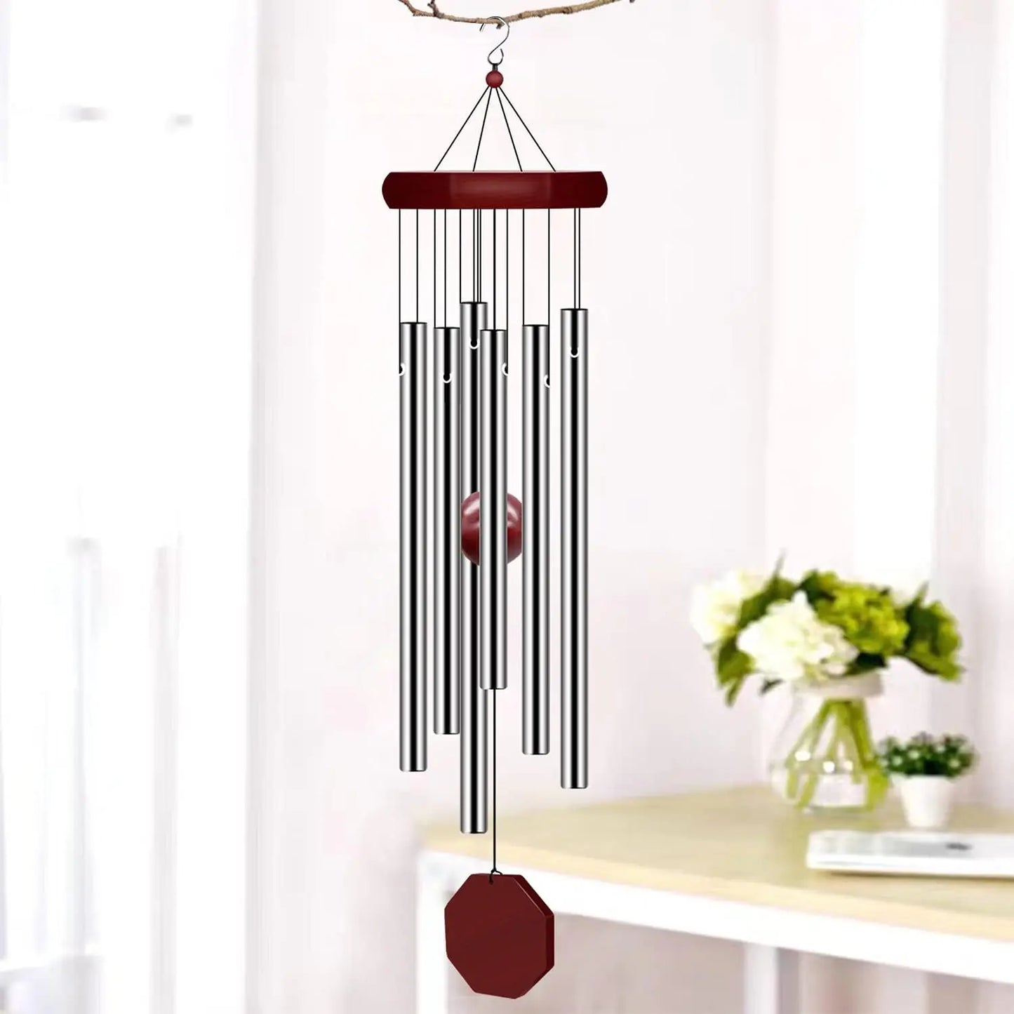 2pk Memorial Wind Chimes, Large Deep Tone