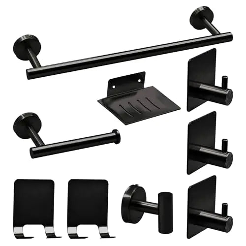 7pc Bathroom Towel Rack Including 16" Hand Towel Bars