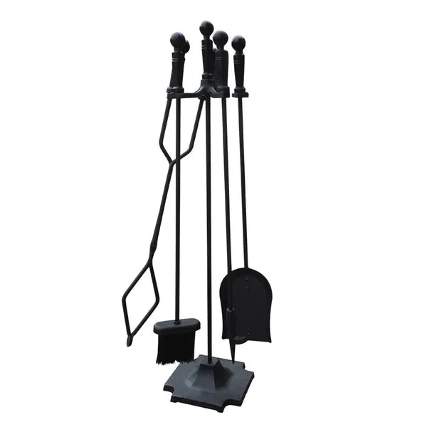 5pc Wrought Iron Fireplace Tools Set