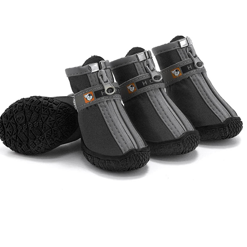 Dog Booties, Non-Slip Soles, Thick Plush Paw Protection