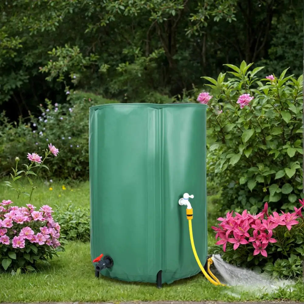 Collapsible, Portable Rainwater Collector with Filter, Faucet