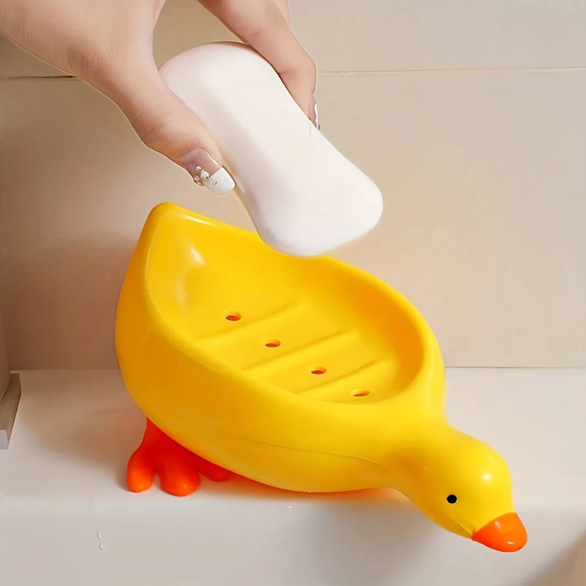Cute Self Draining "Duck" Soap Holder
