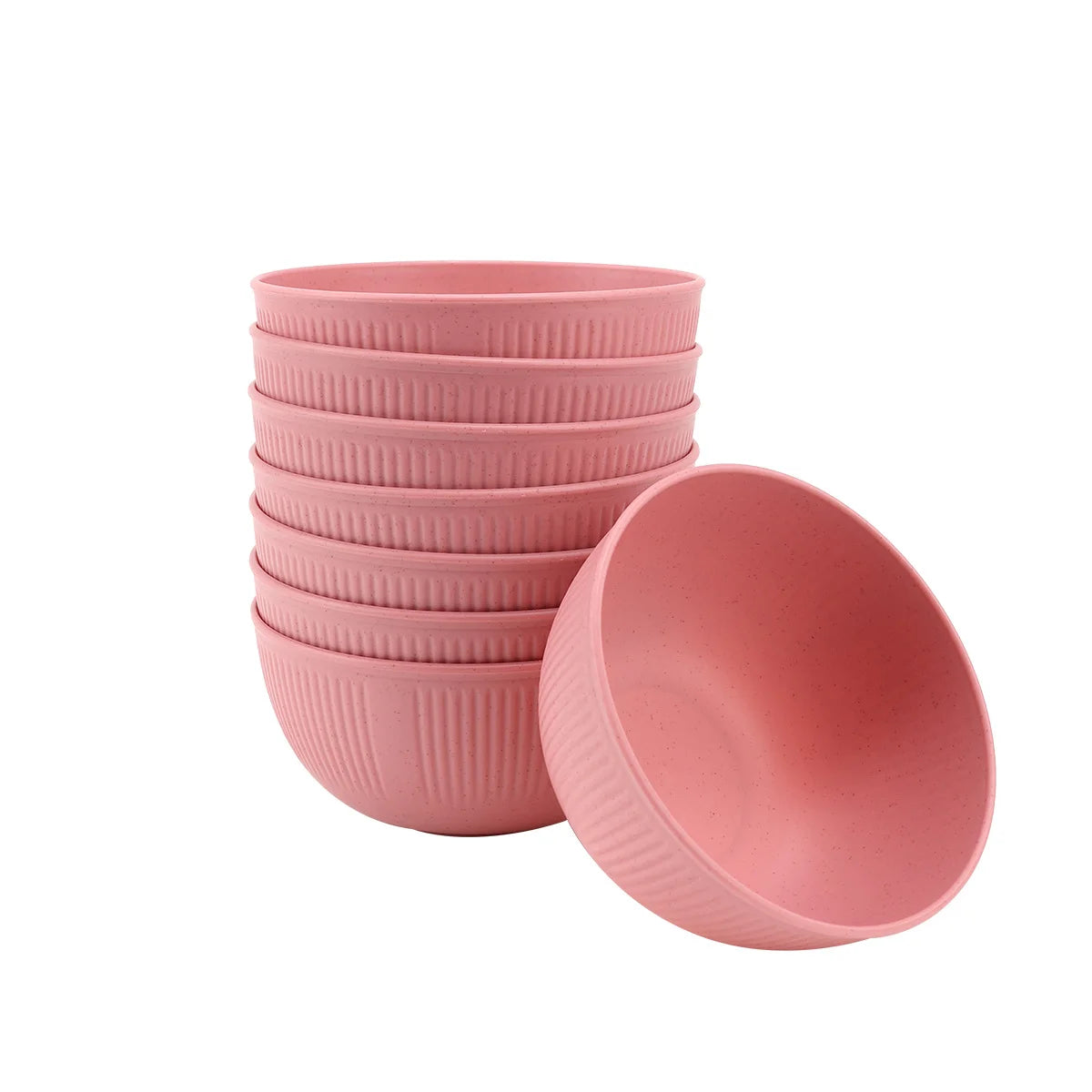 8pcs high-value anti-fall plastic bowls