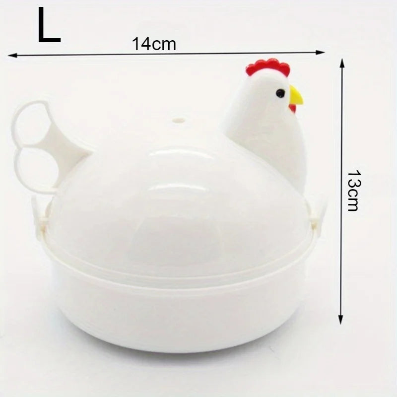 4 Eggs Chicken Shaped Steamer, Microwave Cooker