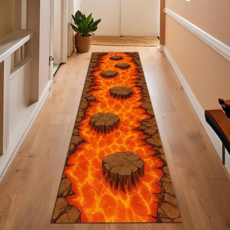 Planet Moon Runner, Rug, Black Galaxy Strip