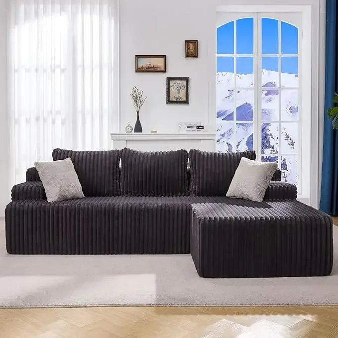 L-Shape Memory Foam, Modular Sectional Sofa, Couch