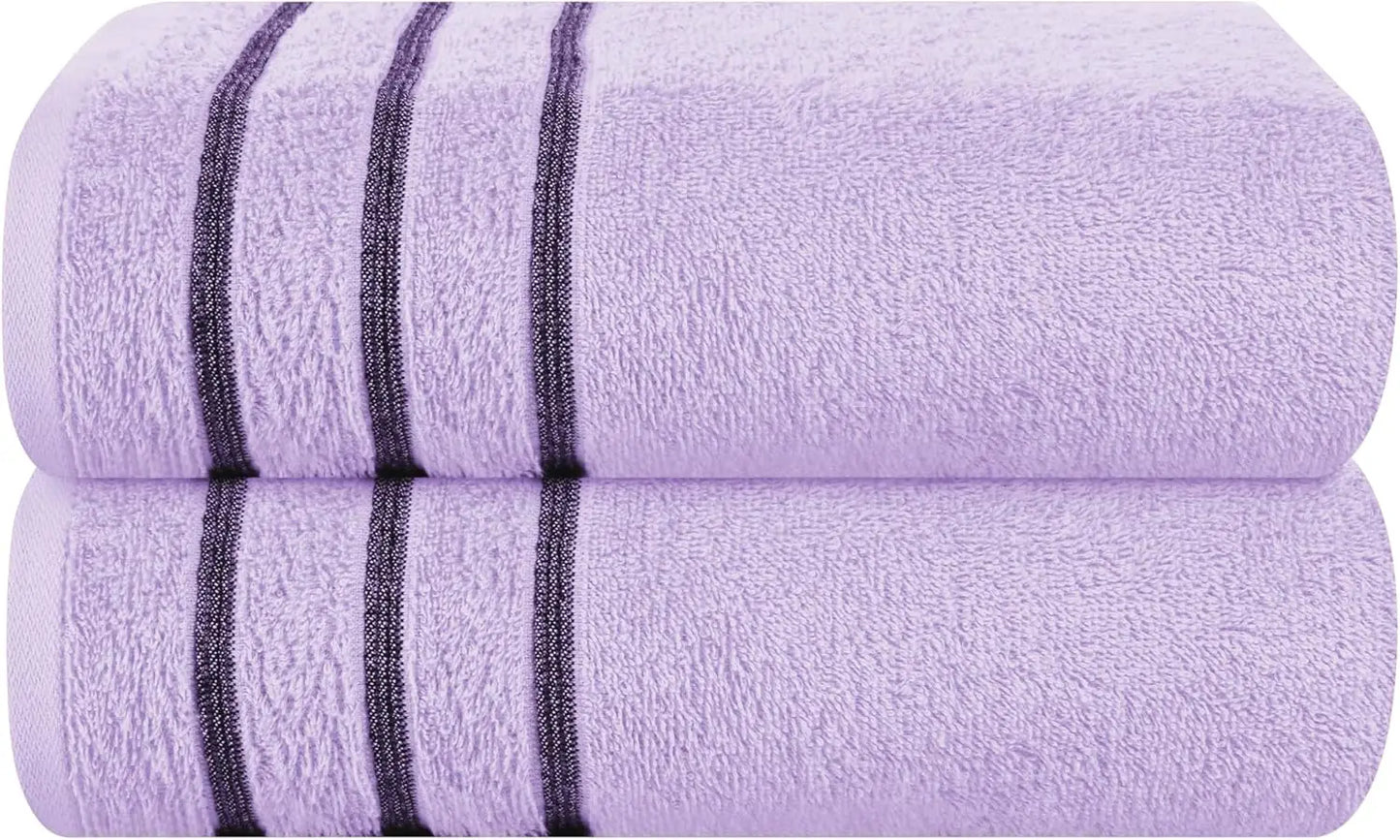 2pc Oversized Bath Towels 28x55" – Ultra Absorbent Quick-Dry