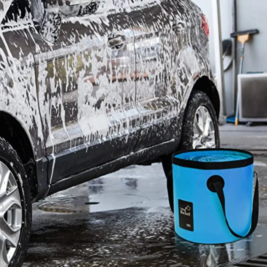 4pk - 5gl Portable Collapsible Buckets with Handles