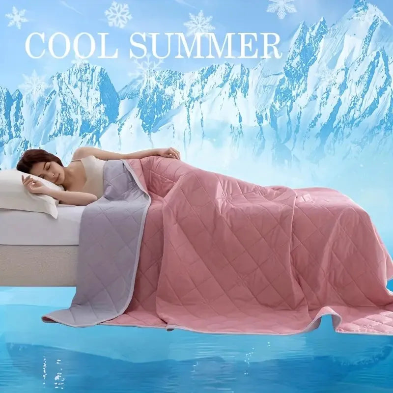 1pc Large Dual-Sided Soft & Lightweight Summer Cooling Blanket