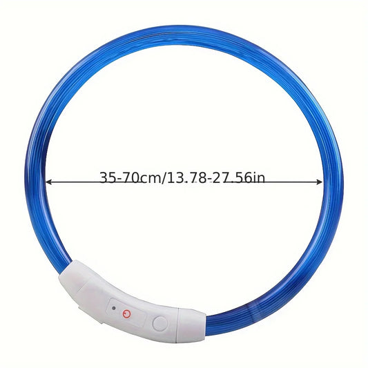 3 Mode Adjustable Glowing Dog Collar for Night Walking