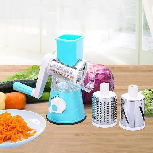 3 Drum Munti-functional Manual Grater for Cheese, Vegetables, Nuts