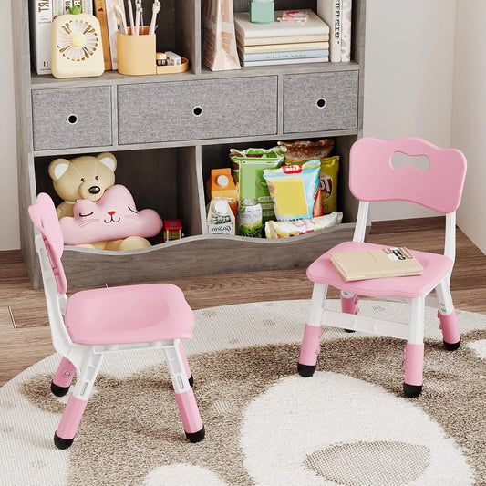 2-Pack Adjustable Kids Chairs, Indoor/Outdoor
