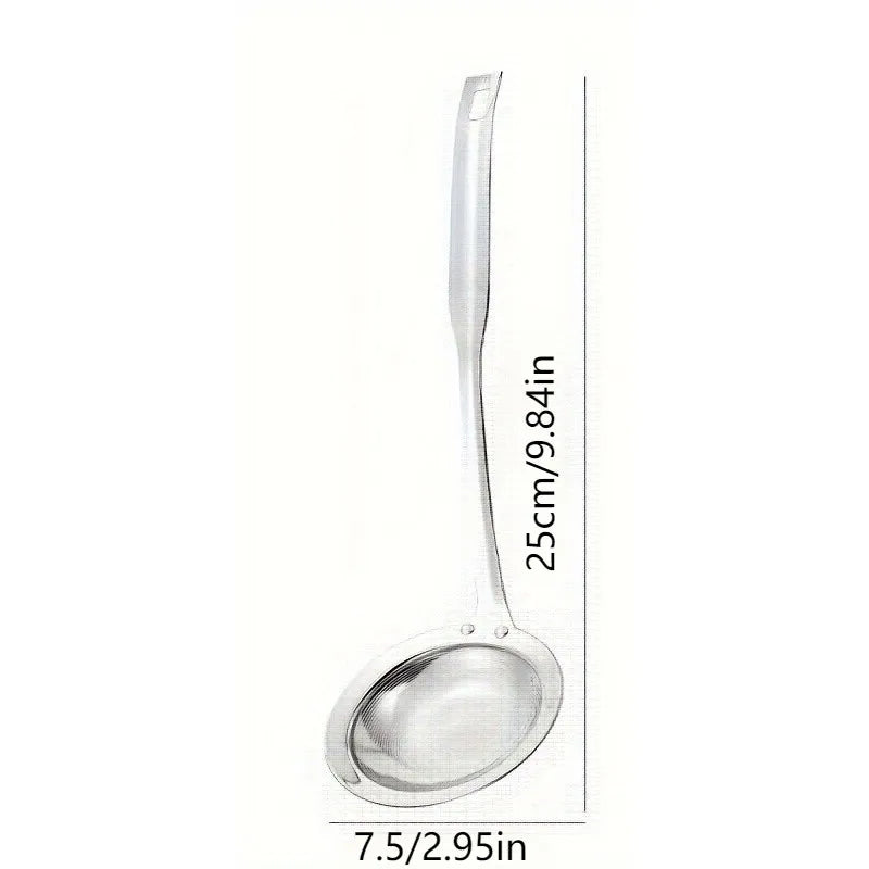 3pc Deep Fine Mesh Strainer, Skimmer, Stainless Steel