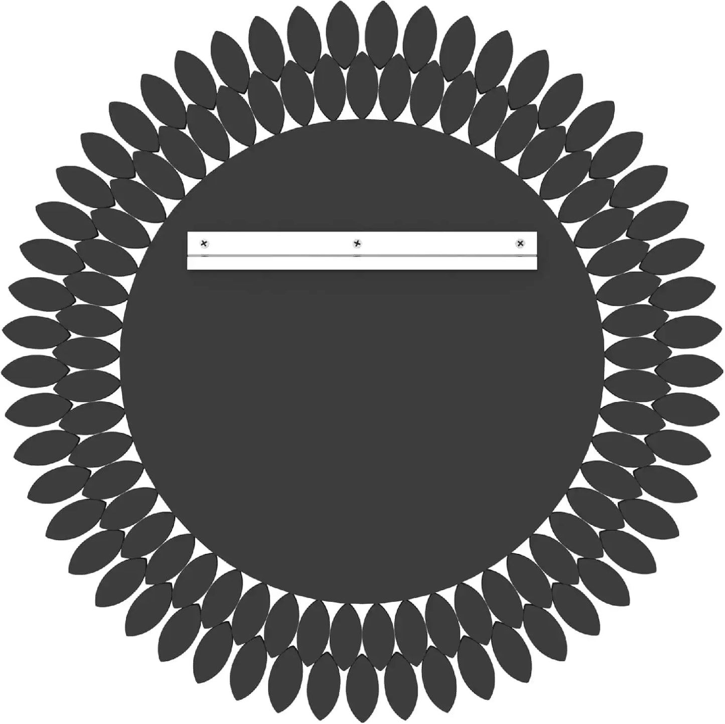26" Round, Beveled Diamond Jeweled Mirror