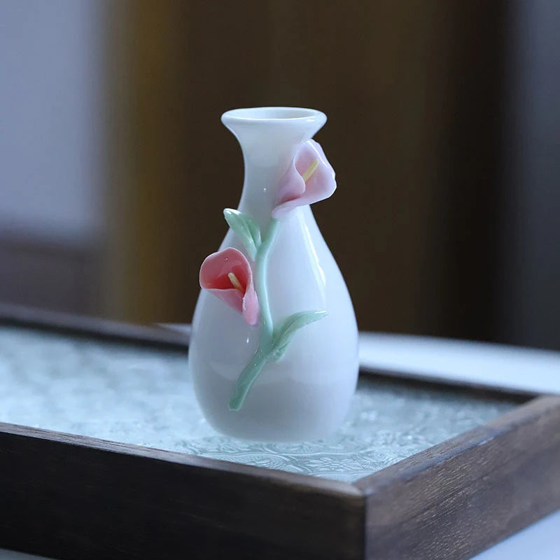 1pc Chinese Style Ceramic Small Vases