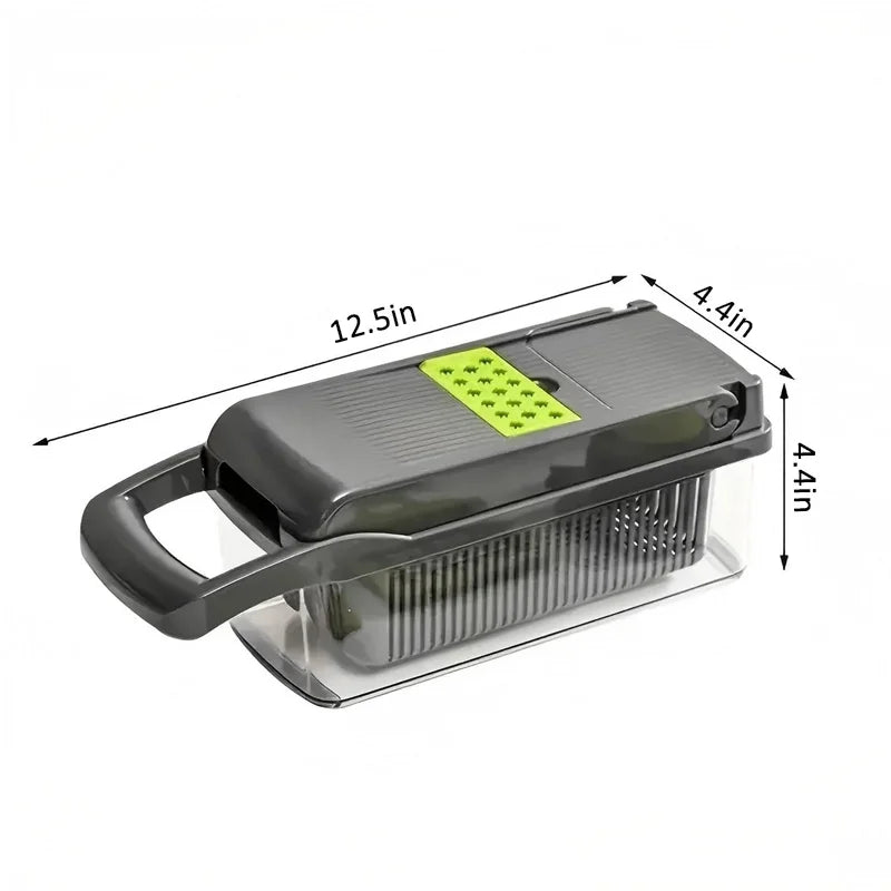 1pc 5 Blades, Multi-Functional Veg Chopper, Slicer, Dicer, Shredder