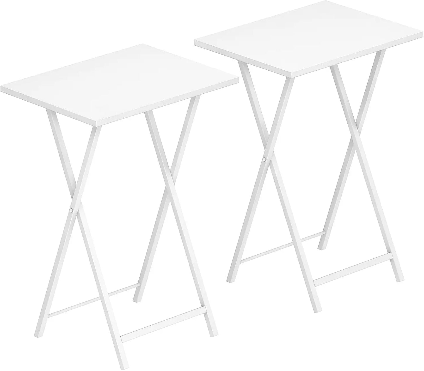 Set (2) Folding TV Tray Tables, Couch and Chairside Table