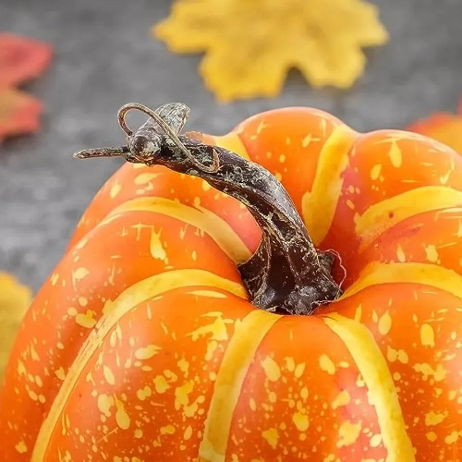 16 Pcs Outdoor Pumpkin Fall Decorations, Large, Small