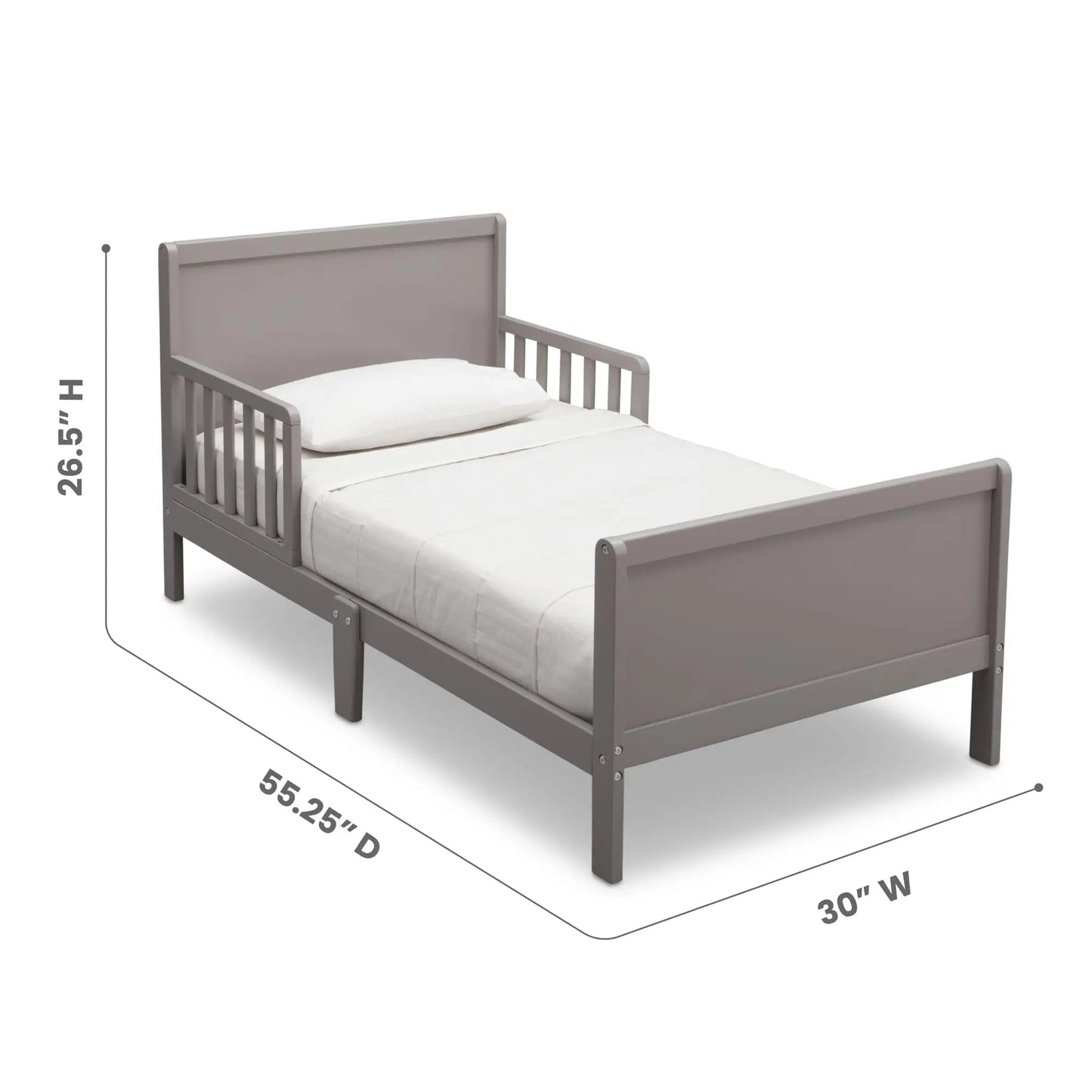 Fancy Wood Toddler Bed,