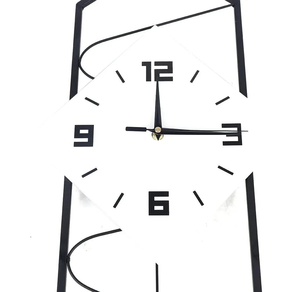 Modern Quartz Silent Large Pendulum Wall Clock, 27"x12"