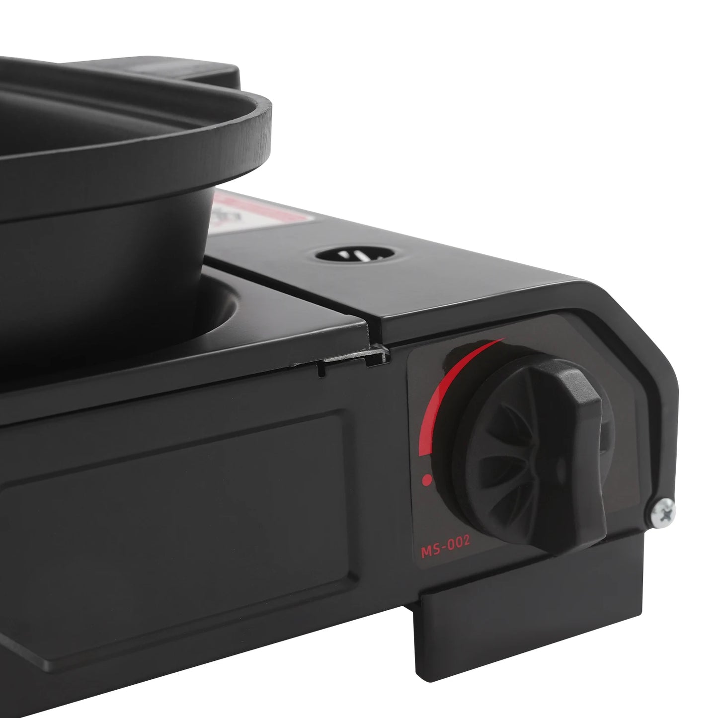 Stainless Tabletop Gas Stove w/Grill Pan and Lid, Non-stick Coating
