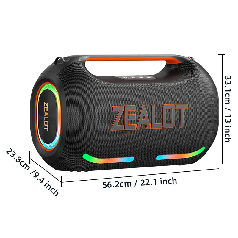 Waterproof ZE41 Bluetooth Speaker, 300W RMS Peak 400W, High Volume, Deep Bass