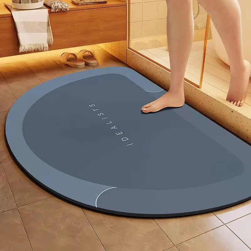 1pc New Type Diatom Mud Bathroom Mat - Quick-Drying,