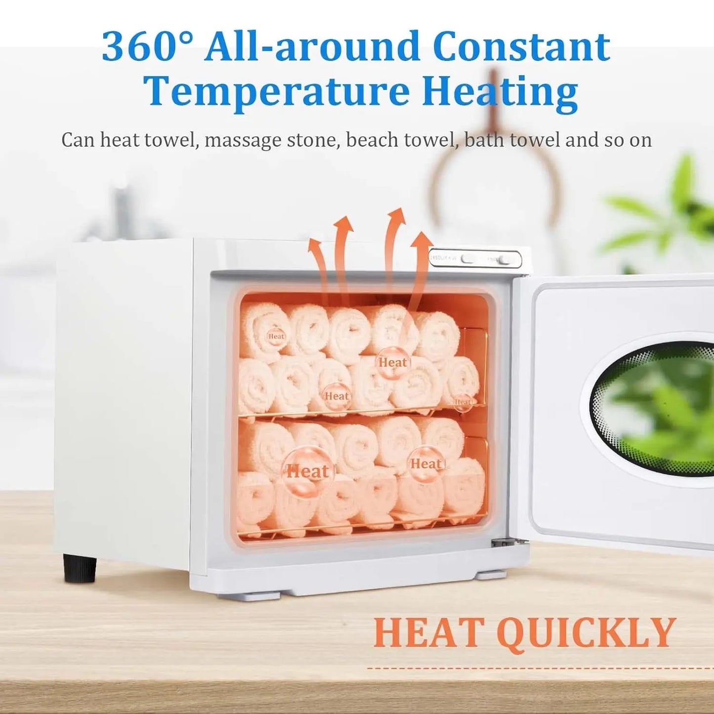 23L Large Capacity Hot Towel Warmer Cabinet w/Window