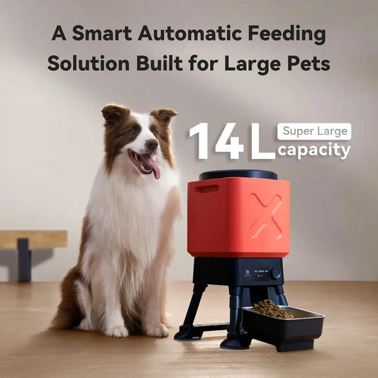 14L Time Dog Feeder, Anti-Blockage,
