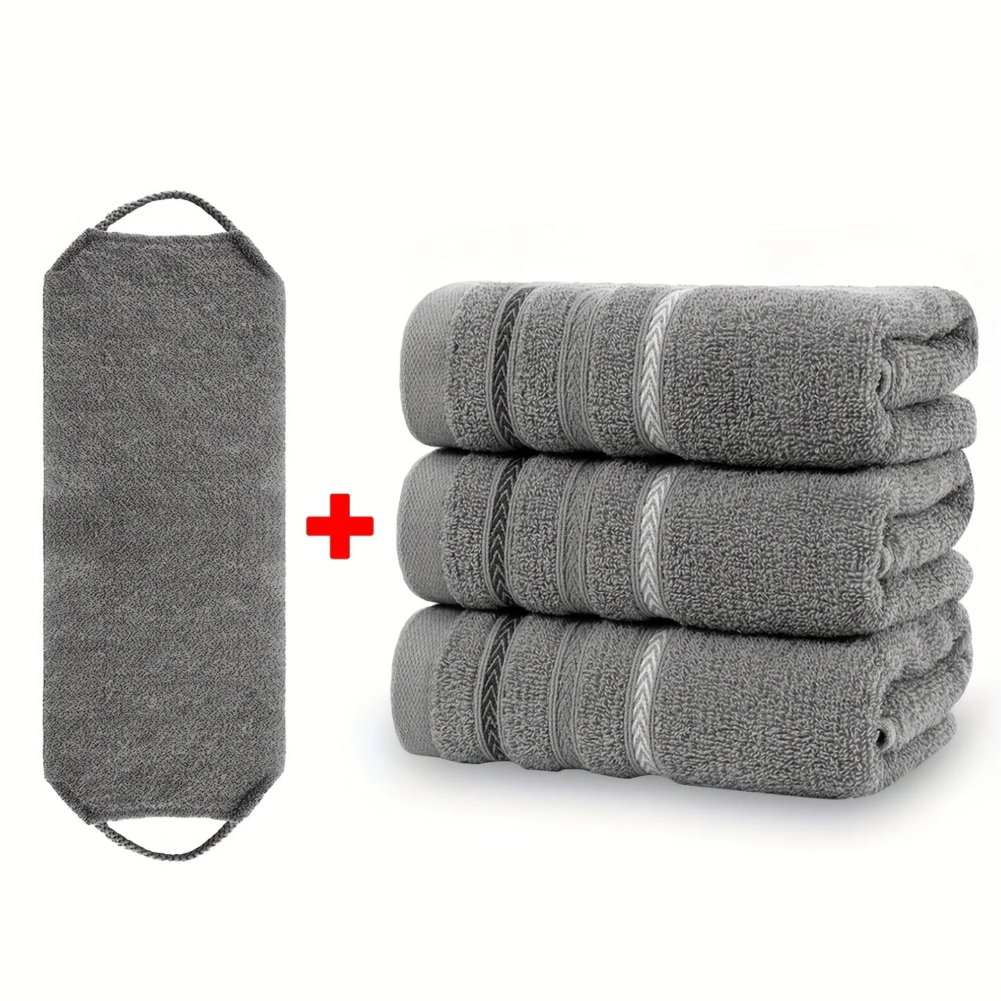 4pk Set - 100% Cotton Towels, Absorbent