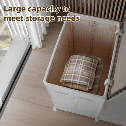 Foldable Storage with Wheels – Large Capacity, Household Organizer
