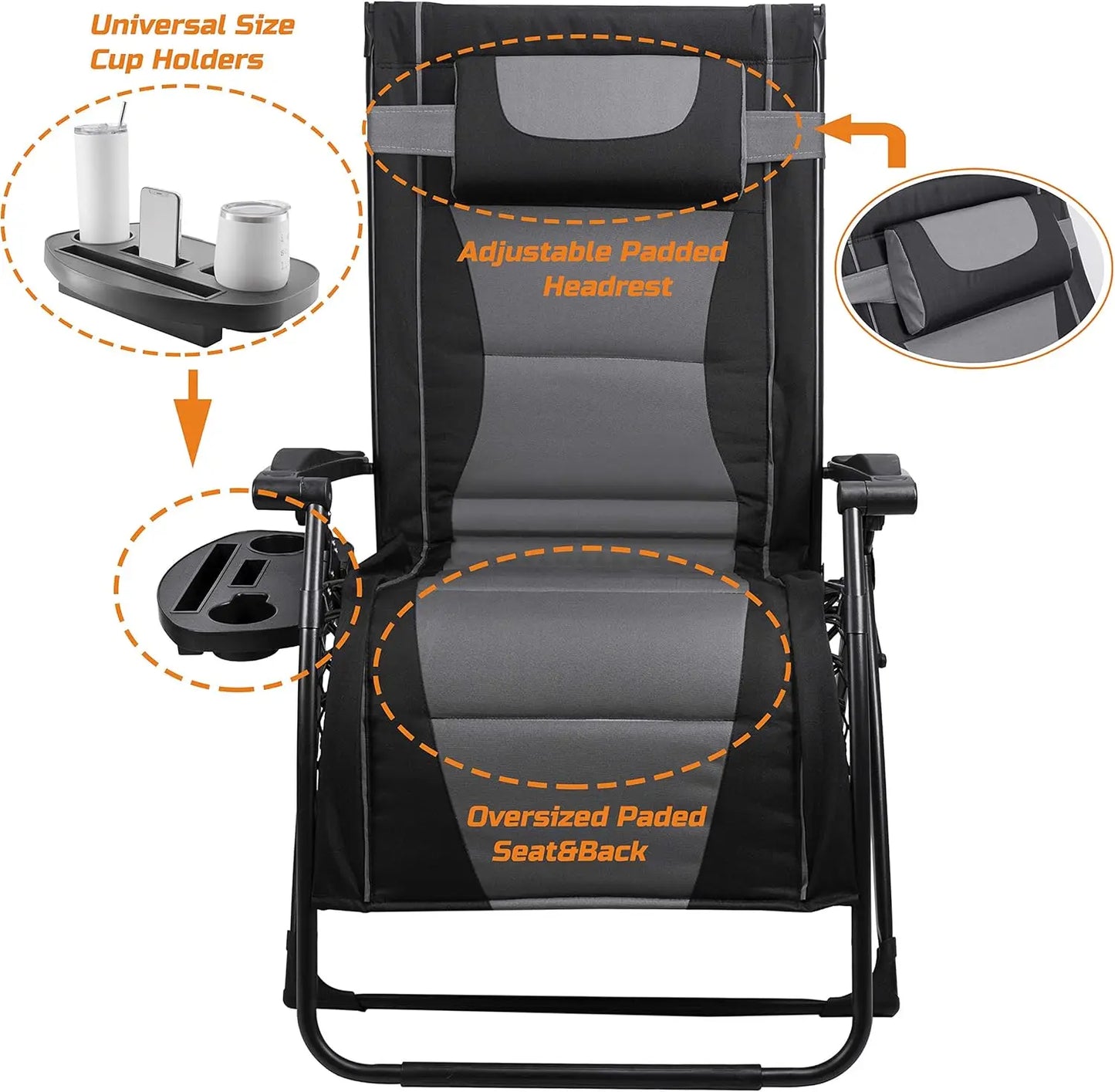 XXL Oversize Zero Gravity Recliner, Chair, Outdoor