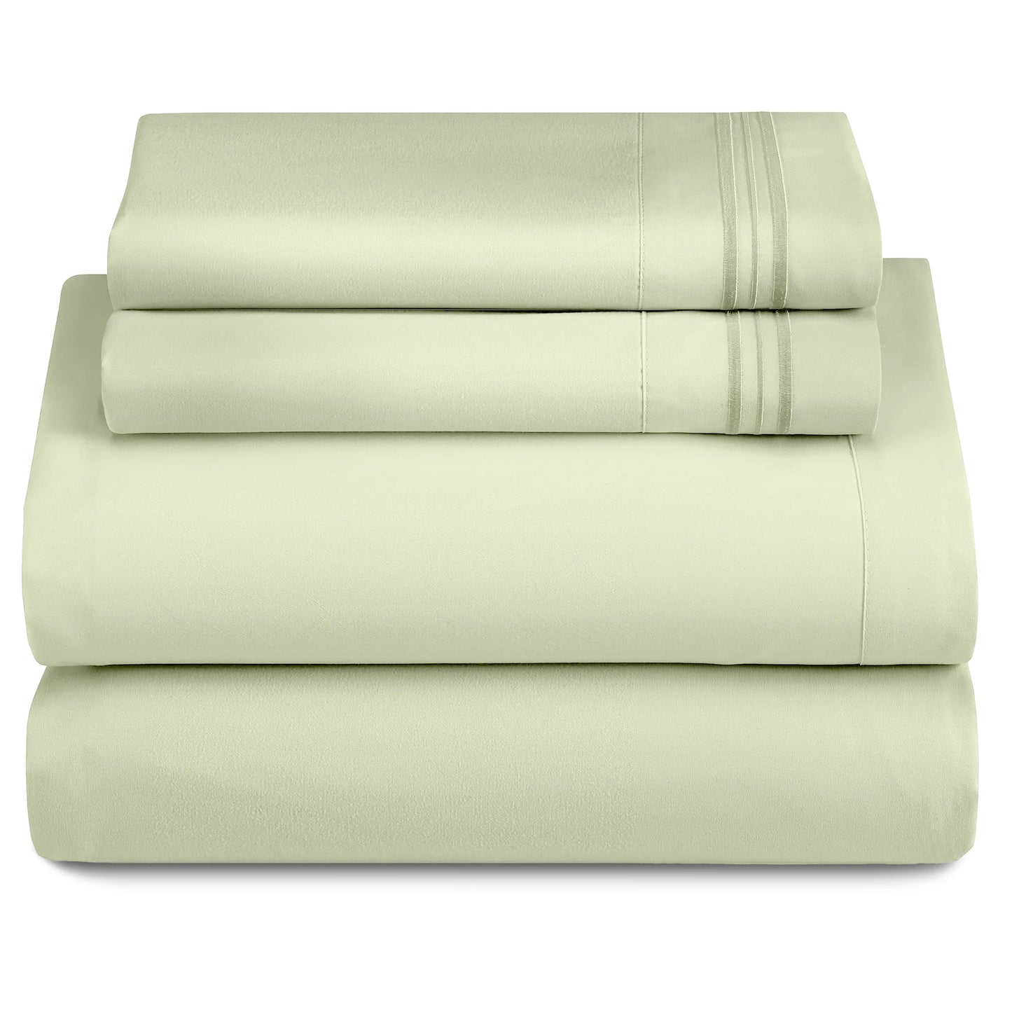 Set - 3 Piece 16" Deep Pocket Fitted Sheet Ultra-Soft Microfiber