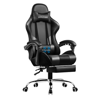 Gaming Chair with Adjustable Height, Swivel Seat,