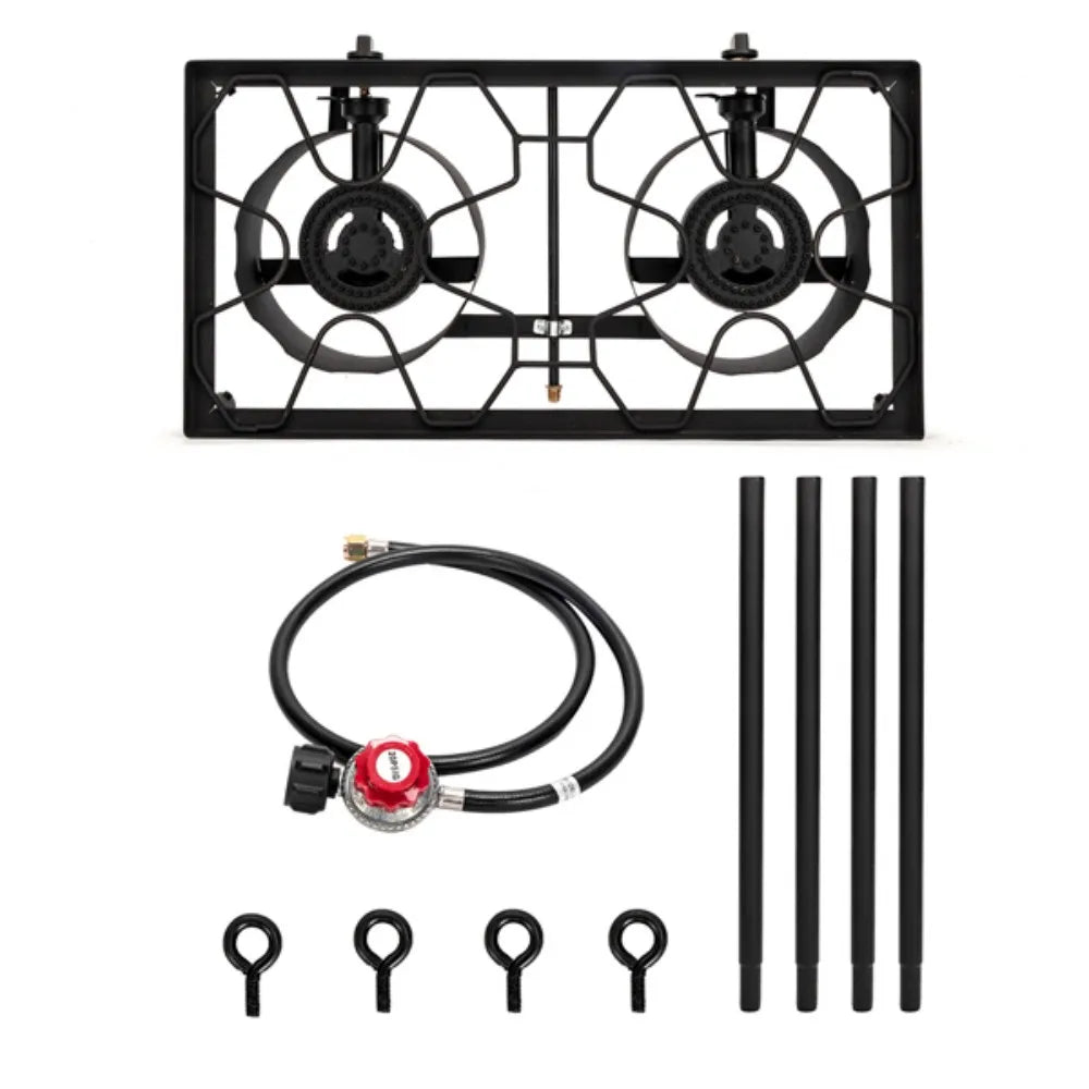 Portable Outdoor Propane Gas Cooker, Cast Iron
