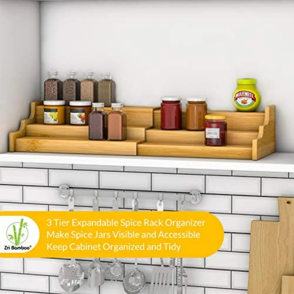 Spice Rack Kitchen Cabinet Organizer