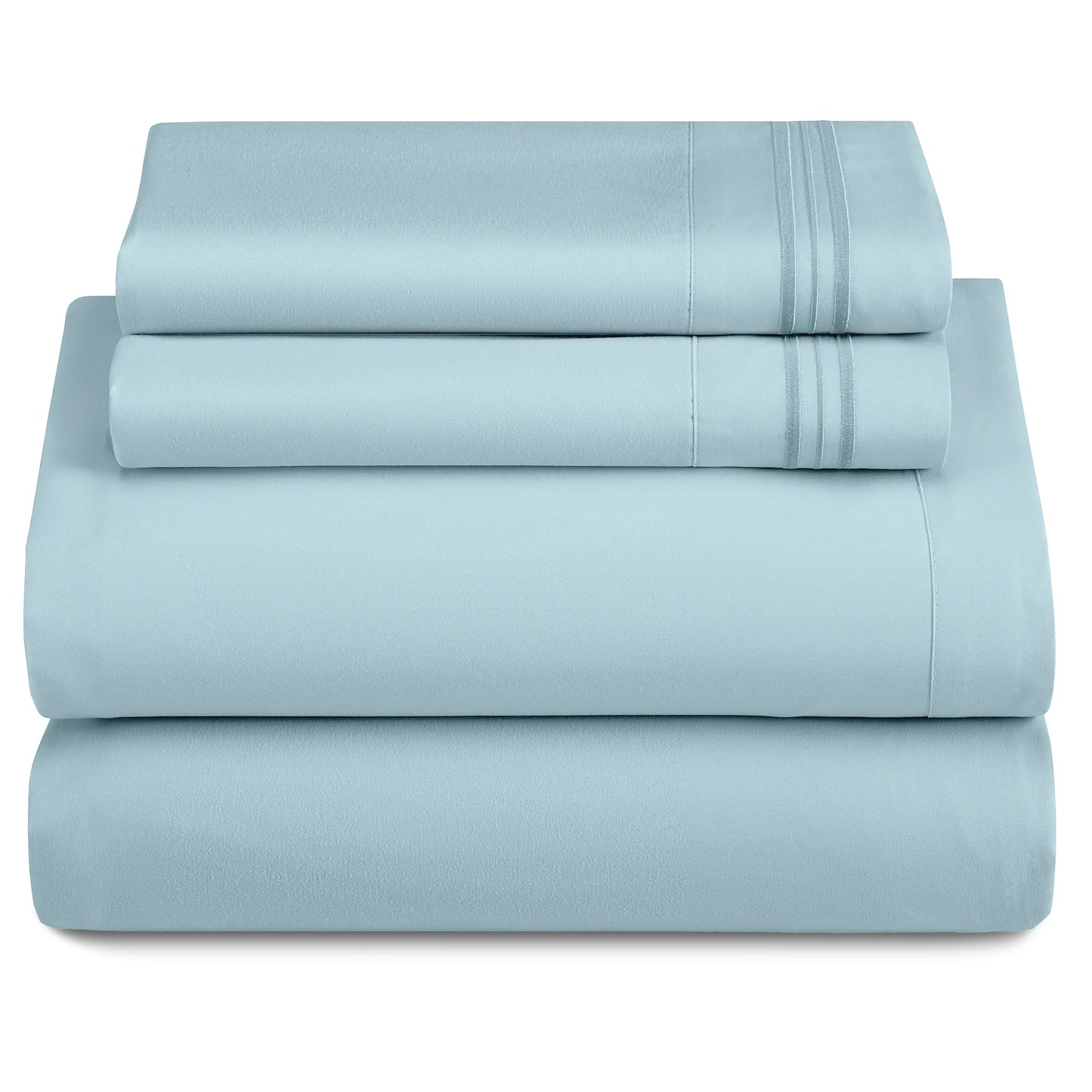 Set - 3 Piece 16" Deep Pocket Fitted Sheet Ultra-Soft Microfiber