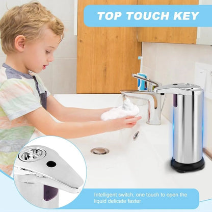 Automatic, Touchless Infrared Soap Dispenser, Adjustable Levels