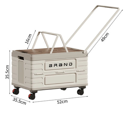 360° Heavy-Duty Mobile Organizer w/4 Silent Wheels, Multi-Functional