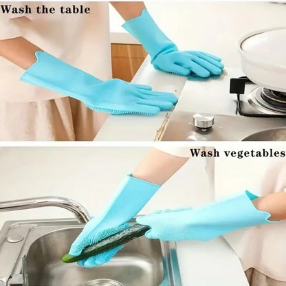 Waterproof, Silicone Scrubber Mitt for Animals, Massage & Deshedding