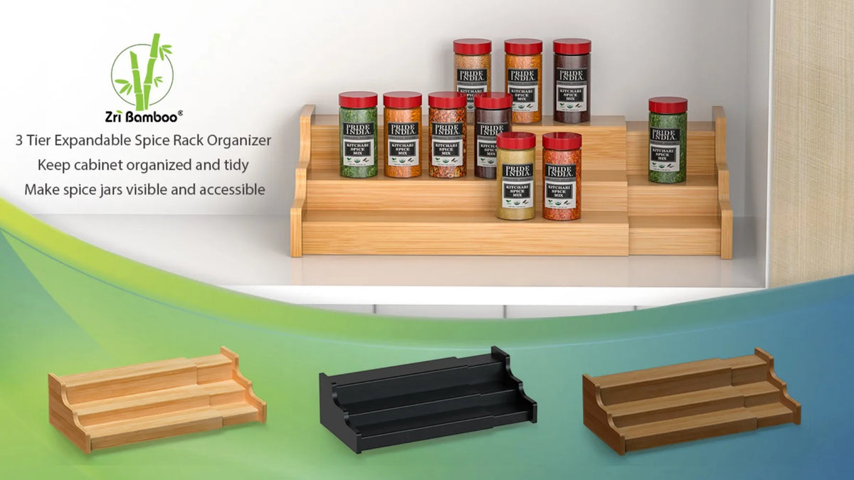 Spice Rack Kitchen Cabinet Organizer