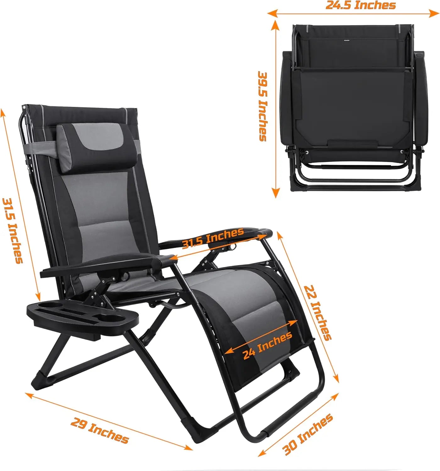 XXL Oversize Zero Gravity Recliner, Chair, Outdoor